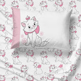 Jay Franco Kids Sheet Set with Fitted, Flat Sheets & Pillow Cover - Ultra-Soft Bedding with Pillowcase for Room Decor, White - Aristocats, 3 Piece Twin Jay Franco