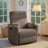 Chizzyseat Nursery Rocking Chairs Comfy High Back 360 Swivel Rocker Recliner with 2 Pillows Glider Recliner Nursery Chair for Adults Small Spaces Nursing Bedroom Living Room Brown