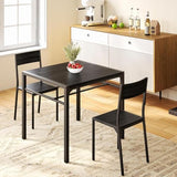 Gizoon Dining Table Set for 2, 3 Piece Kitchen Table with 2 Chairs for Small Space, Apartment, Kitchen, Dining Room, Space-Saving Gizoon