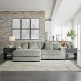 Signature Design by Ashley Lindyn Contemporary L-Shaped 2-Piece Sectional with Chaise for Living Room, Gray Signature Design by Ashley