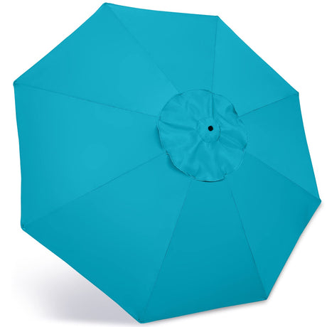 ABCCANOPY 10ft Outdoor Umbrella Replacement Top Suit 8 Ribs (Turquoise) ABCCANOPY