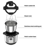 Instant Pot Duo Plus 9-in-1 Electric Pressure Cooker, Slow Cooker, Rice Cooker, Steamer, Sauté, Yogurt Maker, Warmer & Sterilizer, Includes App With Over 800 Recipes, Stainless Steel, 6 Quart Instant Pot