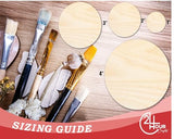 Unfinished Wood Circle Round | Circle Blank | DIY Craft Cutout | Up to 36" 20" / 3/4" 24 Hour Crafts