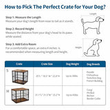 Made4Pets Dog Crate Furniture for Large Dogs, Big Dog Kennel House for Indoor and Outdoor Use, Heavy-Duty Dog Cage Chew-Resistant with Washable Cushion, Modern Side End Table, 31.1"*21.5"*25.2" MADE 4 PETS