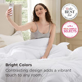 Bedsure Comforters Queen Size Duvet Insert, All Season Bed Comforter, Quilted Down Alternative Duvet, Box Stitched Comforter with Corner Tabs, Machine Washable, 88 x 88 Inches (White) Bedsure