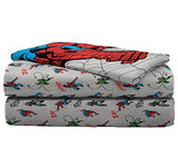 Marvel Spiderman Spidey VS 5 Piece Twin Size Bed Set - Includes Comforter & Sheet Set Bedding - Super Soft Fade Resistant Microfiber (Official Product) Jay Franco