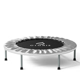 CLORIS 36'' Foldable Fitness Trampoline - Max Load 170lbs, Rebounder Indoor/Outdoor Fitness Body Exercise (Silvery) CLORIS