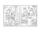 Songbirds Coloring Book: An Adult Coloring Book Featuring Beautiful Songbirds, Exquisite Flowers and Relaxing Nature Scenes Majosta