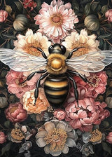 Legrace Bee Cross Stitch Kits for Adults - Stamped Crossstitching Kits Preprinted 11 Count Cross-Stitch Kit for Beginner, 11CT Prestamped Easy Pattern Needlepoint Kits Crafts for Decor