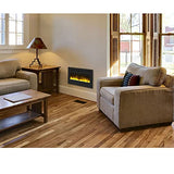 Cheerway 42 inch Electric Fireplace with Heater, Wall Mounted & Recessed Electric Fireplace Insert, Linear Wall Fireplace w/Thermostat, 13×13 Flame Color, Remote & Touch Control w/Timer, 750W/1500W Cheerway