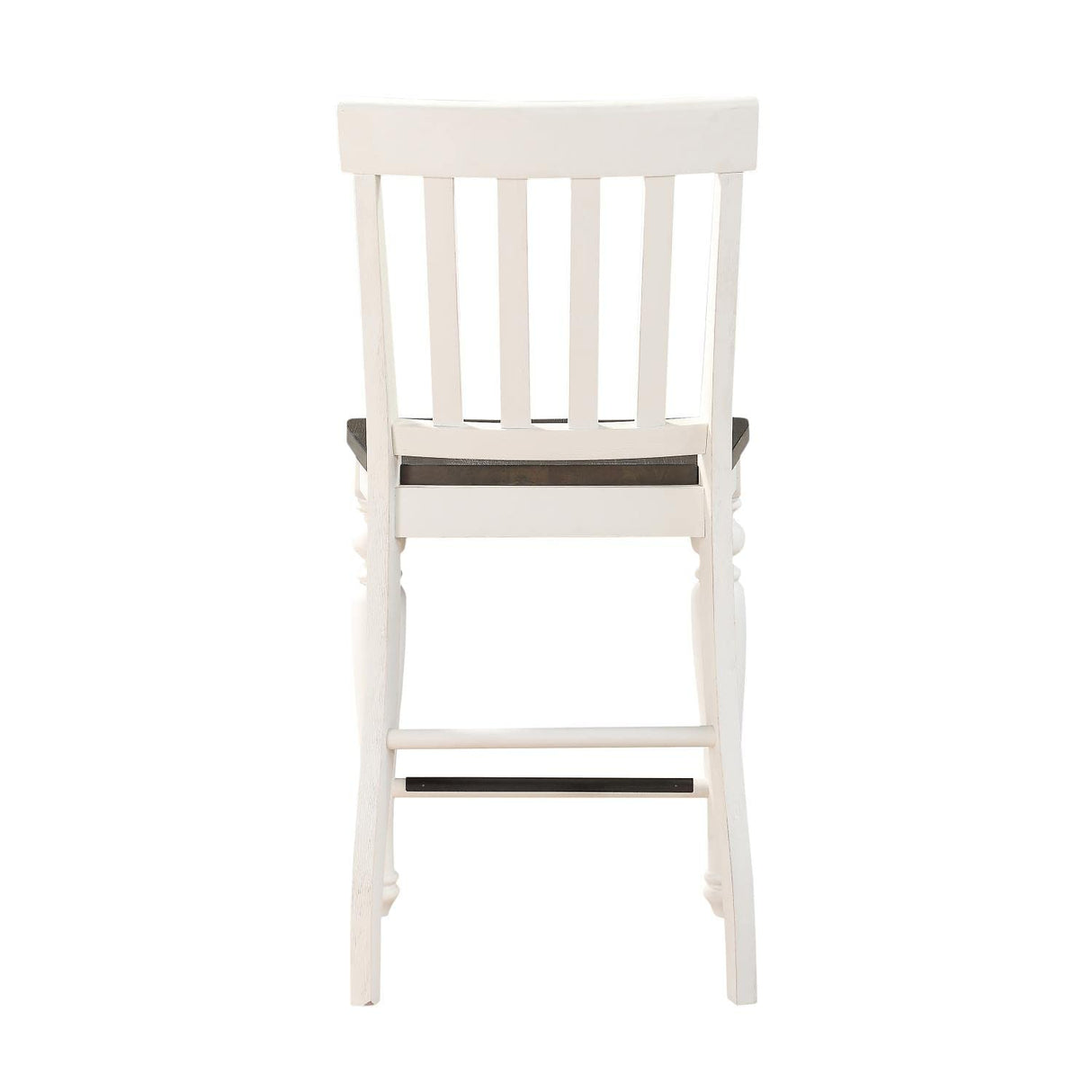 Steve Silver Furniture Joanna 9pc Round Counter Dining Set, Built-In Lazy, Drop Leaf Top, Susan, Farmhouse Design, 42" Round Table Top w/ 8 Counter Chairs, Dining Room, 42"L x 42"W x 36.25"H, White Steve Silver