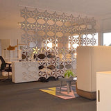 OSHIYINN White 3D Flower Venus 14"x12" Hanging Room Divider Panel Felt Fiber Surface High Density Polyester Fiber Board Cut Room Partition Home Decoratio(12 Pcs) OSHIYINN