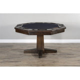 Pemberly Row Transitional Wood Game & Dining Table in Tobacco Leaf Pemberly Row