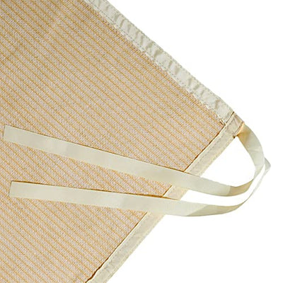Shatex Shade Panel 10' x 12' Block 90% of Sunlight with Ready-tie up Ribbon for Pergola Gazebo Porch, Wheat