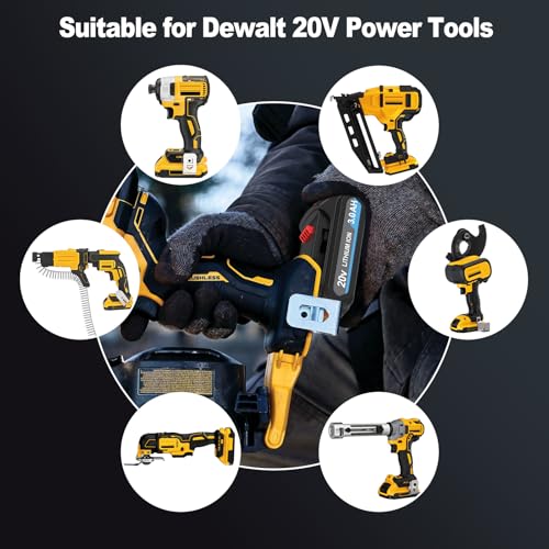Nicetoro Replacement Battery for Dewalt 20V Battery 3.0Ah, Compatible with Dewalt DCB203 DCD/DCF/DCG Series Lithium Ion Batteries Nicetoro