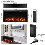 LegendFlame 40" W Austin in Wall Recessed & Wall Mounted Electric Fireplace (EF286A) Legend Flame