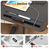 JYLH JOYSEEKER Mobile Small Standing Desk with Drawer, 23.6"x19.7" Rolling Laptop Cart on Wheels, Height Adjustable Sit Stand Computer Workstation with Storage for Compact Space, Black JYLH JOYSEEKER