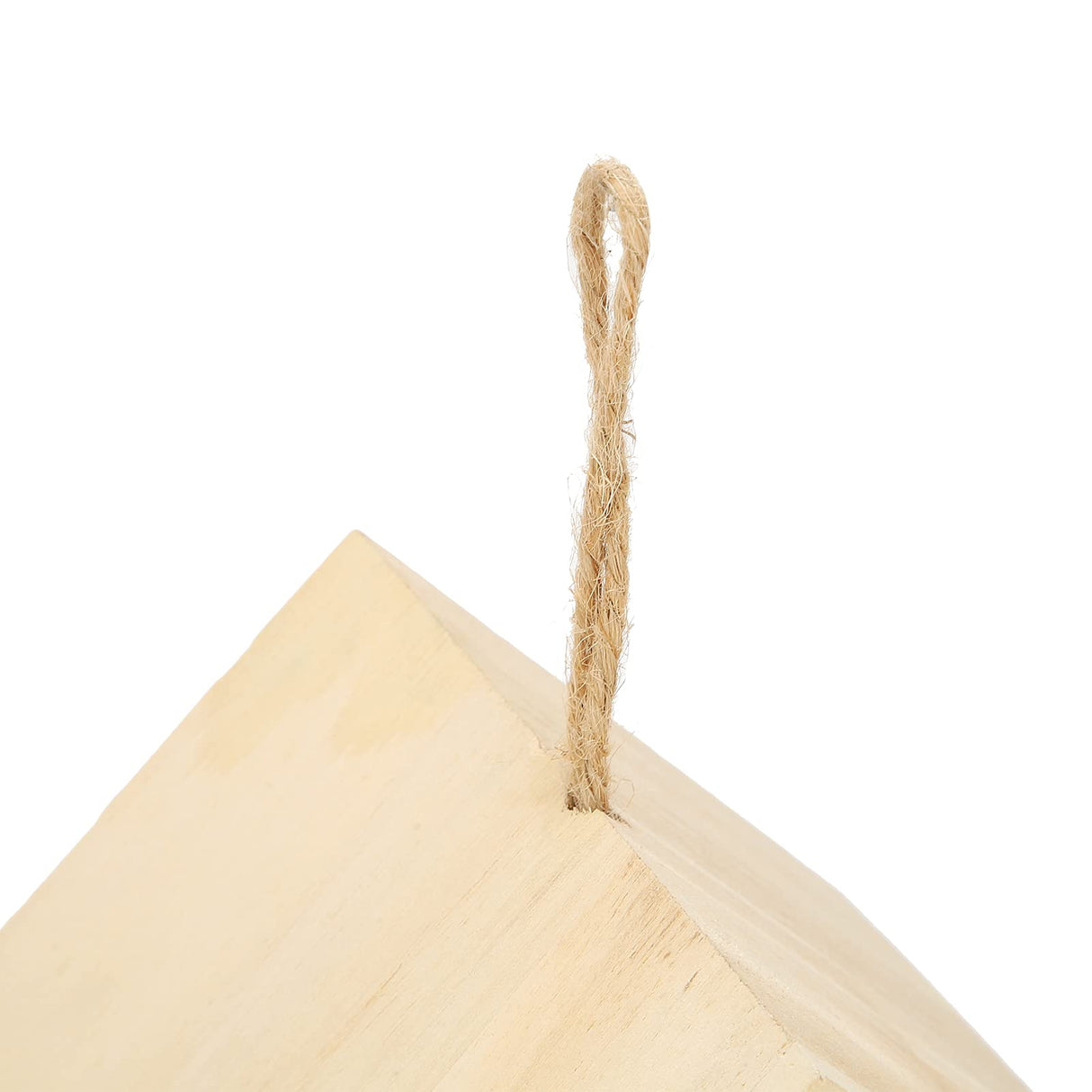 Wood Birdhouse,Unfinished, DIY Bird House Wood Birdhouse Birdhouse to Paint for Birdwatching Wood Frame for Finches and Songbirds Walfront