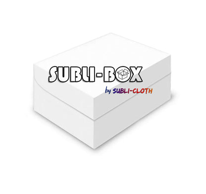 Subli-Cloth Subli-Box Cardboard Customizable Blank Gift Box Square Auto-Close Sublimation Box Pack 20 Units