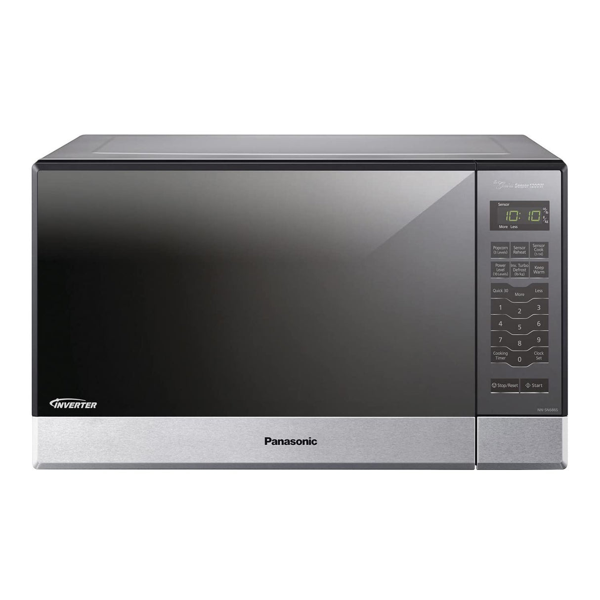 Panasonic Microwave Oven NN-SN686S Stainless Steel Countertop/Built-In with Inverter Technology and Genius Sensor, 1.2 Cubic Foot, 1200W Panasonic