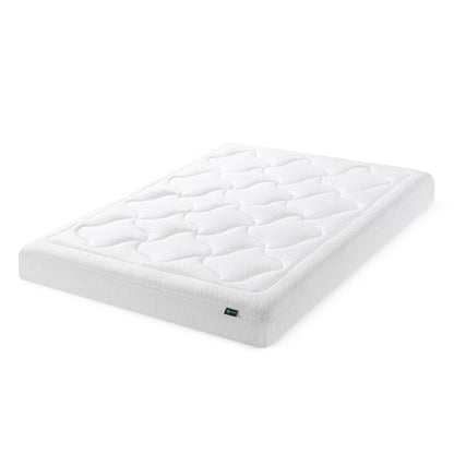 ZINUS 8 Inch Cloud Memory Foam Mattress, Queen, Fiberglass Free, Pressure Relieving, Mattress in A Box, CertiPUR-US Certified, White