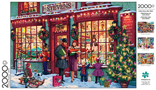 Buffalo Games - Christmas Toyshop - 2000 Piece Jigsaw Puzzle for Adults Challenging Puzzle Perfect for Game Nights - 2000 Piece Finished Size is 38.50 x 26.50 - WoodArtSupply