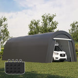 Wisteria Lane Heavy Duty Carport with 4 Cloth Bags, All-Weather Car Canopy with 2 Roll-up Doors, Portable Garage Storage Shelter Shed for Boat, Truck, or Garden Tools, 12' x 25' Wisteria Lane