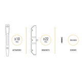 Nuvo Iron LSB48 Hardware System-Holds up to 11 Boards Louver, Black Nuvo Iron