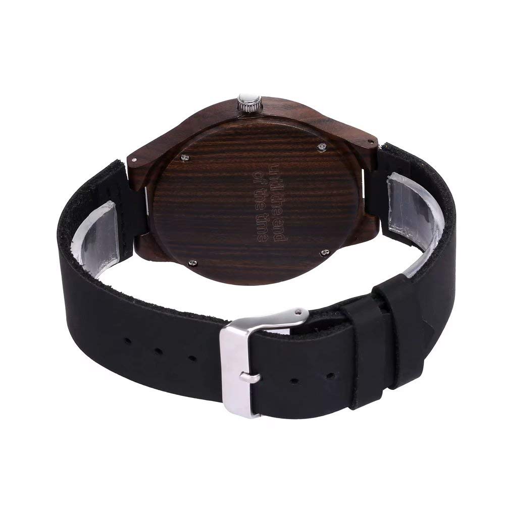 Godchoices Personwatch2-GODalized Wooden Watch with Photo Or Message Double-Side Engraving for Men Godchoices