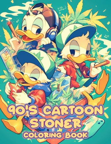 90s Cartoon Stoner Coloring Book: 90s Cartoon Stoner Coloring Book: 50 Psychedelic & Trippy Pages for Stress Relief and Relaxation, Ideal Gift for ... Fans to Enjoy Unique, Nostalgic Designs