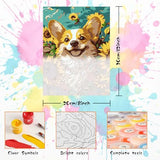 Bimkole Framed Paint by Numbers Kit for Adults Pink Tulip, DIY Oil Painting Kit on Canvas with Paintbrushes and Acrylic Pigment, for Paint by Numbers Beginner, for Home Wall Decor 8x12inch/20x30 cm Bimkole