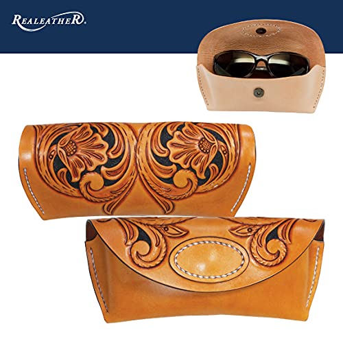 Realeather Eyeglass Case Leathercraft Kit for Medium to Small Glasses Realeather