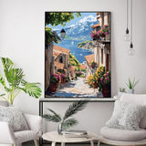 Landscape Stamped Cross Stitch Kits - Seaside Scenery Needlepoint Counted Cross Stitch Kits for Beginners Adults Patterns Dimensions Needlecrafts Embroidery Kits Arts and Crafts