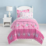 Dream Factory Magical Princess Ultra Soft Microfiber Girls Comforter Set, Pink, Twin dream FACTORY