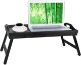 Bed Tray Table with Folding Legs Wooden Serving Breakfast in Bed or Use As a,Platter Tray,TV Table Laptop Computer Tray Snack Tray Large Size Artmeer