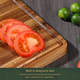 Wood Cutting Boards Set of 3 for Kitchen, Thick Chopping Board, Large Wooden Cutting Board Set with Deep Juice Groove and Handles, Wooden trays for ADMKERS