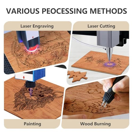 Creatorally 10 Pack Rosewood Plywood Sheets, 16.5"x11.7"x1/8" Unfinished Wood Blanks, Ideal for Laser Cutting, Engraving, DIY Crafts, Wood Burning, Sign Making & Home Decor Creatorally