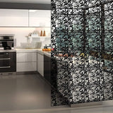 12＋4PCS KEIBIKEIDI Hanging Room Divider Screens Made of Environmentally PVC, Simple and Modern Black Hanging Panel Screen for Decoration Home, Livingroom,Bedroom, Kitchen, Dining Room,Hotel and Bar KEIBIKEIDI