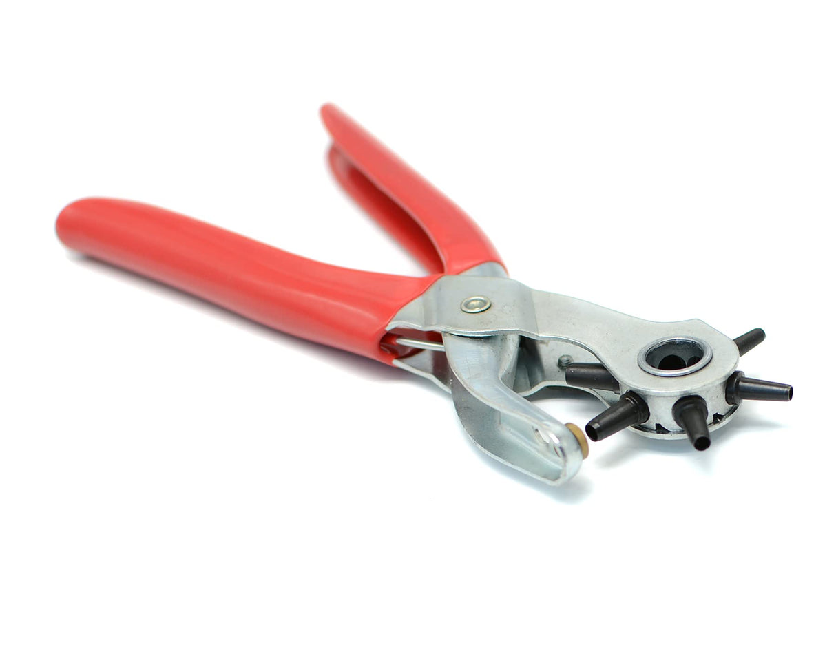 Leather Hole Punch,9" Belt Hole Puncher for Leather Heavy Duty, 6 Size Revolving Leather Belt Hand Hole Puncher (6 Size Revolving Leather Hole Puncher) YYaaloa