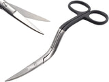 ARTMAN INSTRUMENTS Bent Handle Curved Embroidery Scissors - 6 Inch Curved Applique Scissors for Machine Embroidery, Fabric Stitches, and Crafting - Premium Stainless Steel with Precision Blades Artman Instruments