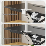 JOY worker Standing Desk Converter, 32" Wide Height Adjustable Sit Stand Up Desk Riser with Keyboard Tray, Desktop Workstation Riser for Home Office Computer Laptop, Particle Board, Black JOY worker