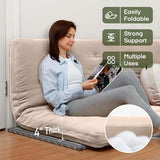 ZonLi Japanese Floor Futon Mattress 4" Thicken Tatami Mat Sleeping Pad 100% High Density Foam Foldable Dormitory Pad Tatami Mattress,for Floor Lounger Adult Pillow Bed Queen Size ZonLi