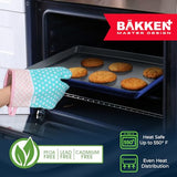 Bakken 8-Piece Stackable Bakeware Set - Ceramic Non-Stick Coating, Baking Sheets, Assorted Baking Pans, PTFE, PFOA & PFOS Free - Healthy Baking, Ergonomic Handles, Cooling Rack, Non-Toxic, Oven-Safe Bakken- Swiss