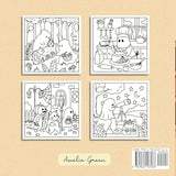 Spooky Cozy: Cute & Simple Coloring Book for Adults and Teens Featuring Adorable Characters, Creepy Creatures and Cozy Hygge Scenes for Relaxation WoodArtSupply