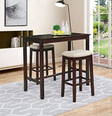 Linon Espresso 42 inch Bar Height Pub Claridge Table Linon