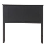 Giantex Adjustable Black Wood Headboard for Twin Beds – Sturdy Flat Panel with Modern Design Giantex