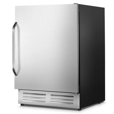Velieta 24 Inch Outdoor Beverage Refrigerator Cooler,Stainless Steel Wide Refrigerator for 210 Cans,Fit Perfectly for 24" Space Built-in Counter or Freestanding with powerful and quiet cooling system