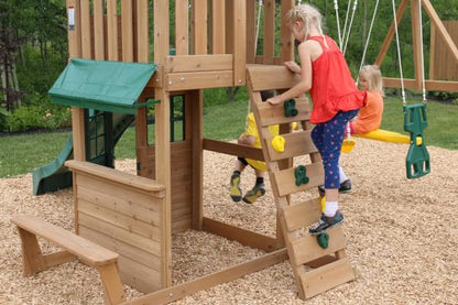 KidKraft Windale Fort Swing Set - WoodArtSupply