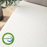 Best Price Mattress 14" Signature Green Tea Memory Foam Mattress, Twin, White Best Price Mattress