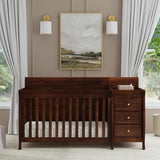 DaVinci Kalani 4-in-1 Convertible Baby Crib & Changing Table Combo - GREENGUARD Gold Certified - Toddler Bed, Daybed, Full-Size Bed Conversion - 4 Adjustable Mattress Heights - White